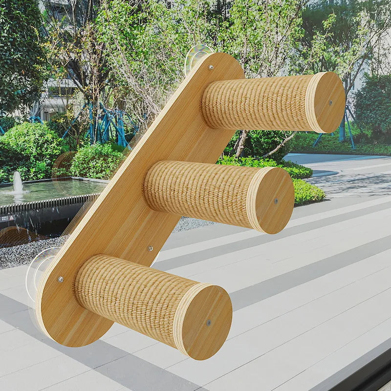 Cat Window Perch Hammock with Suction Cups, Solid Wood Cat Bed for Window Mount, Space Capsule Pet Hanging Nest for Indoor Cats — image 6 of 7