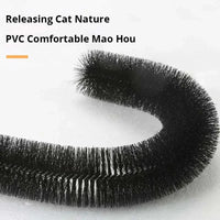 Cat Toy Arch Self Groome Pamper Feline with A Massage Grooming Rubbing Brush with Scratching Pad Toy for Cats Interactive Toys — image 3 of 7