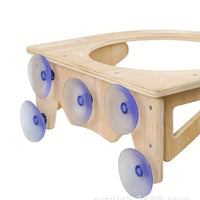 Cat Window Perch Hammock with Suction Cups, Solid Wood Cat Bed for Window Mount, Space Capsule Pet Hanging Nest for Indoor Cats — image 5 of 7