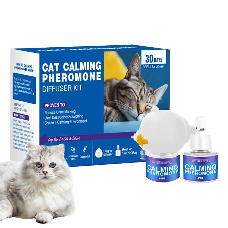 Cat Pheromones Calming Diffuser Refill Reduce Fighting Diffuser Plug In 60-Day Pets Calming Pheromone Relieve Stress Refill — image 2 of 8